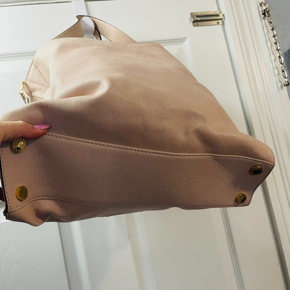 Michael Kors Devon Large Leather Hobo Shoulder Bag Tote original price $398 pink - Picture 10 of 16